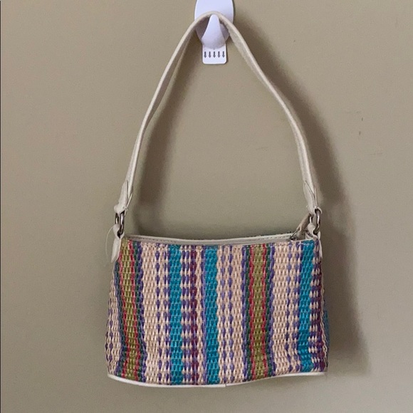 Etienne Aigner Straw Leather Multi Color B… - Picture 3 of 6